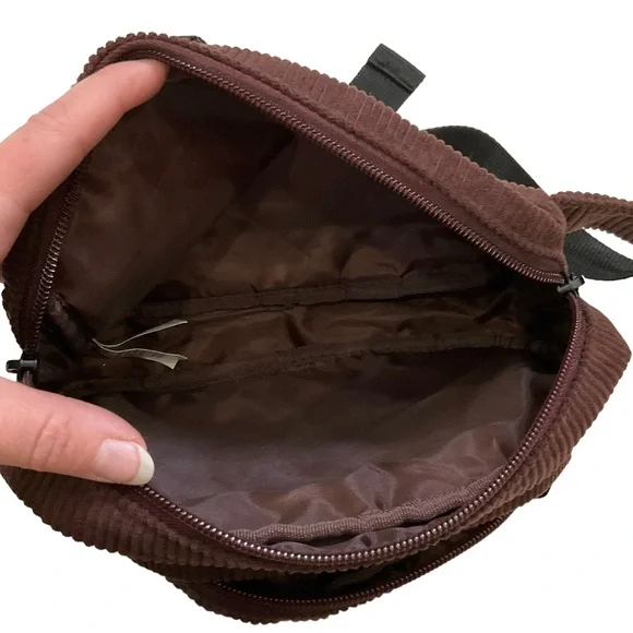 Justin Bieber x Tim Hortons Collab Tim Biebs Fanny Pack Brown Corduroy B… - Picture 12 of 16